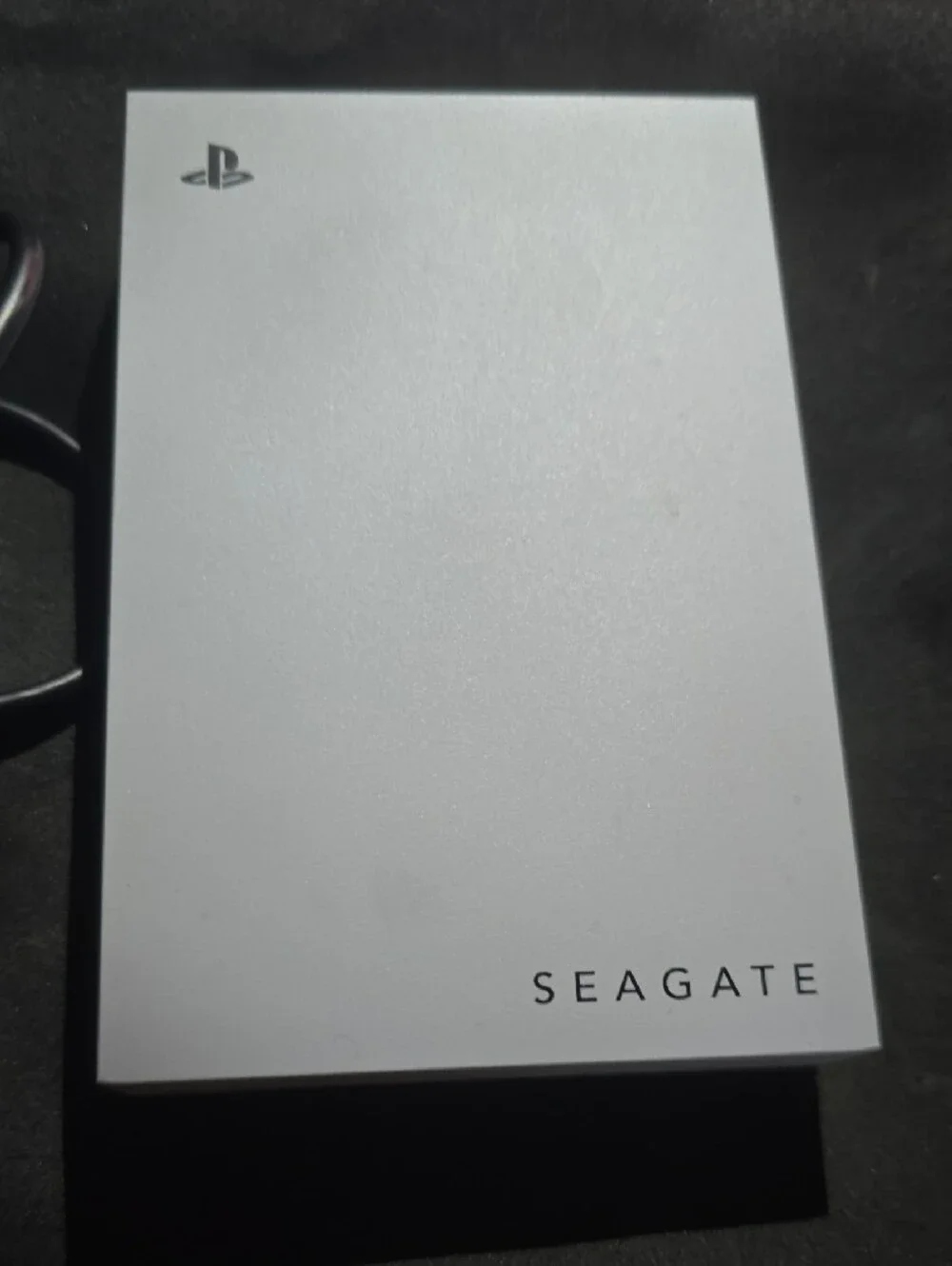 Sony White External Portable Drive with Black USB Cable